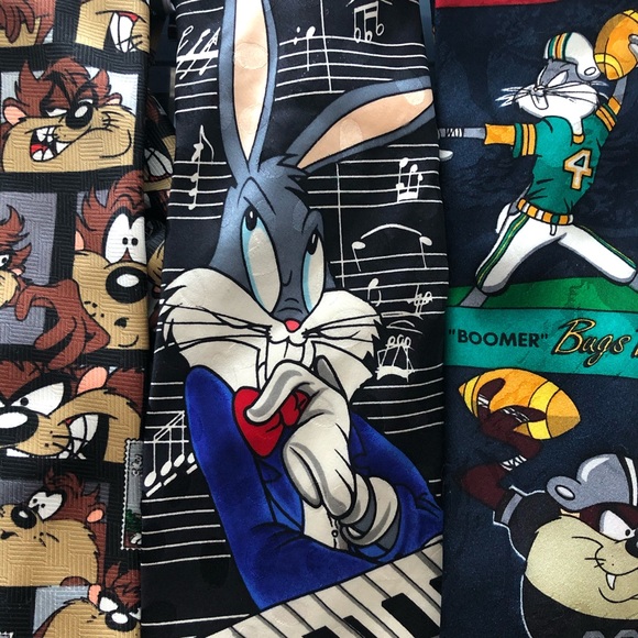 Vintage Looney Toons tie bundle silk - Picture 3 of 7